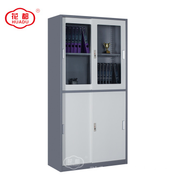 Sliding door metal filing cabinet storage locker